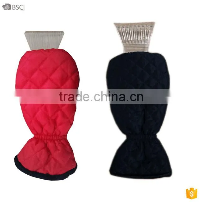 cute warm ice scraper with glove