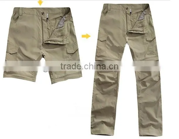 Fashionable Men's Detachable Quick-dry Pants