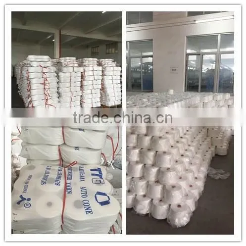 100% spun poly yarn Ne: 20s - 60s