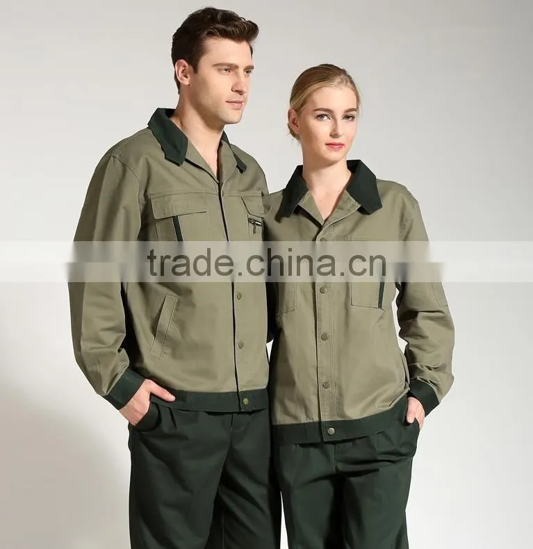 Industrial work suit & factory worker suit & mechanic Custom Industrial Factory Worker Uniform