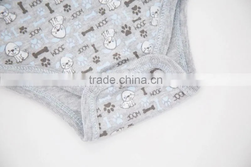 Best Sale Newborn Clothes Sleeveless 100% Cotton Baby Rompers For Boy