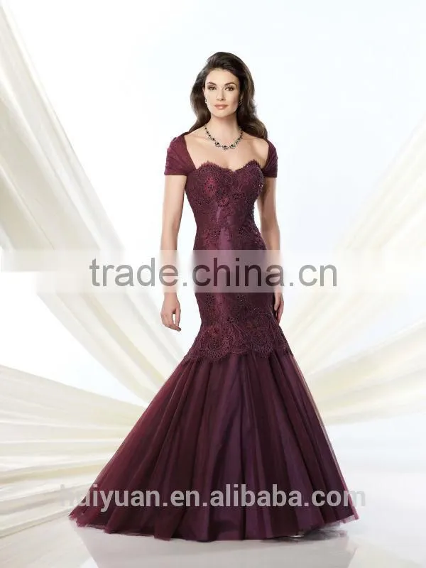 sexy long strap satin lace evening party dress for women