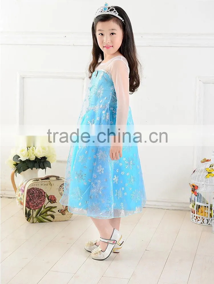 new arrival baby girls princess wedding dress kids costume dress children snow glitter sequin party dress