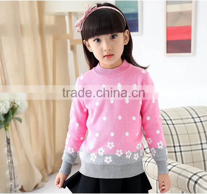 2016 latest design children's sweater hand made wool sweaters for children