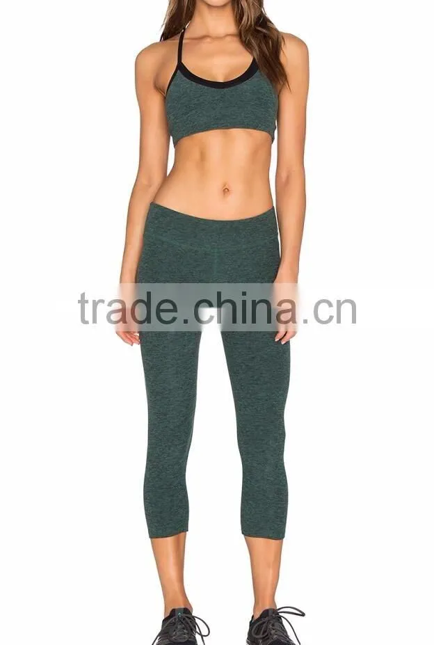 New arrival 2017 fashion yoga pants and bra yoga wear for women