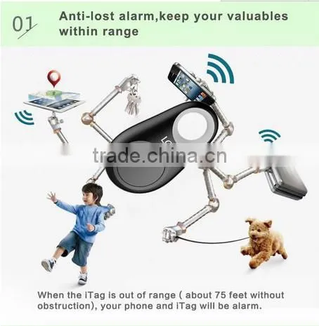 Anti lost alarm 1pcs Smart Tag Wireless Bluetooth Tracker Child Bag Wallet Key Finder GPS Locator itag anti-lost alarm