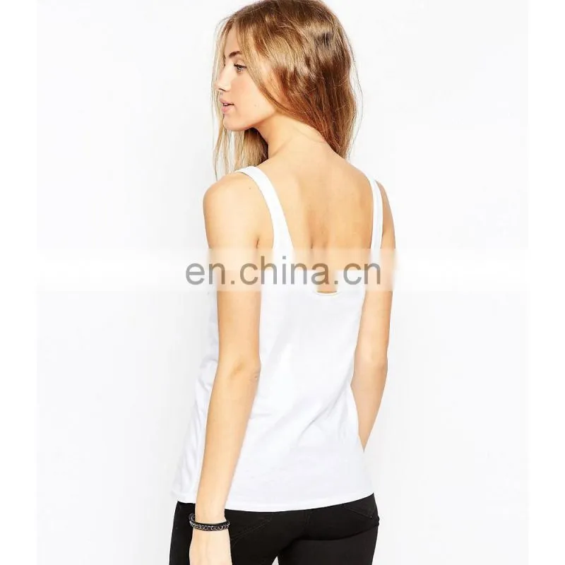 2017 Casual 95% Cotton 5% Spandex Blank Bulk Tank Top