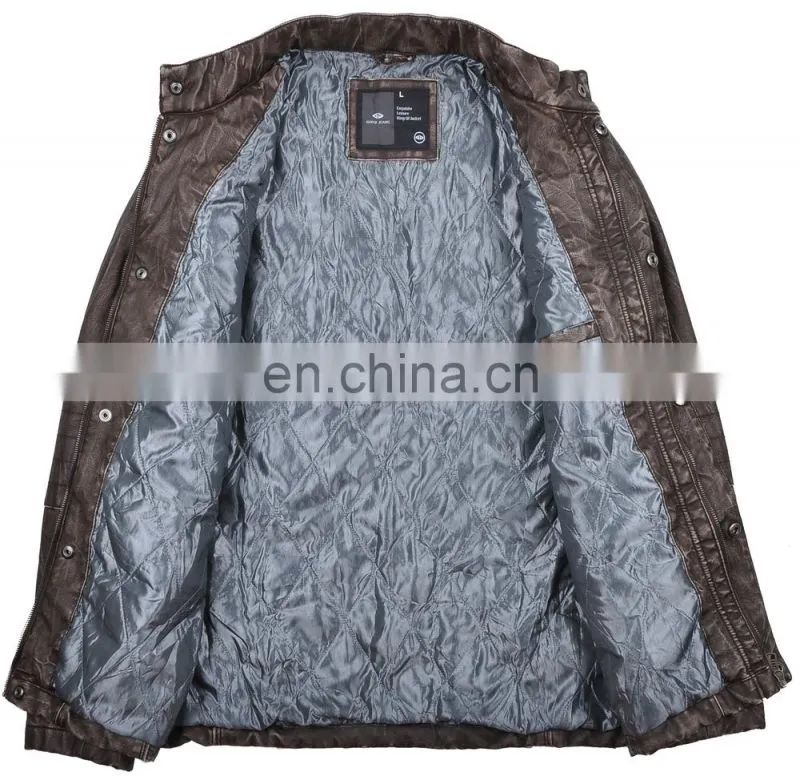 lastest fashion diamond thin quilted stylish men long leather coat