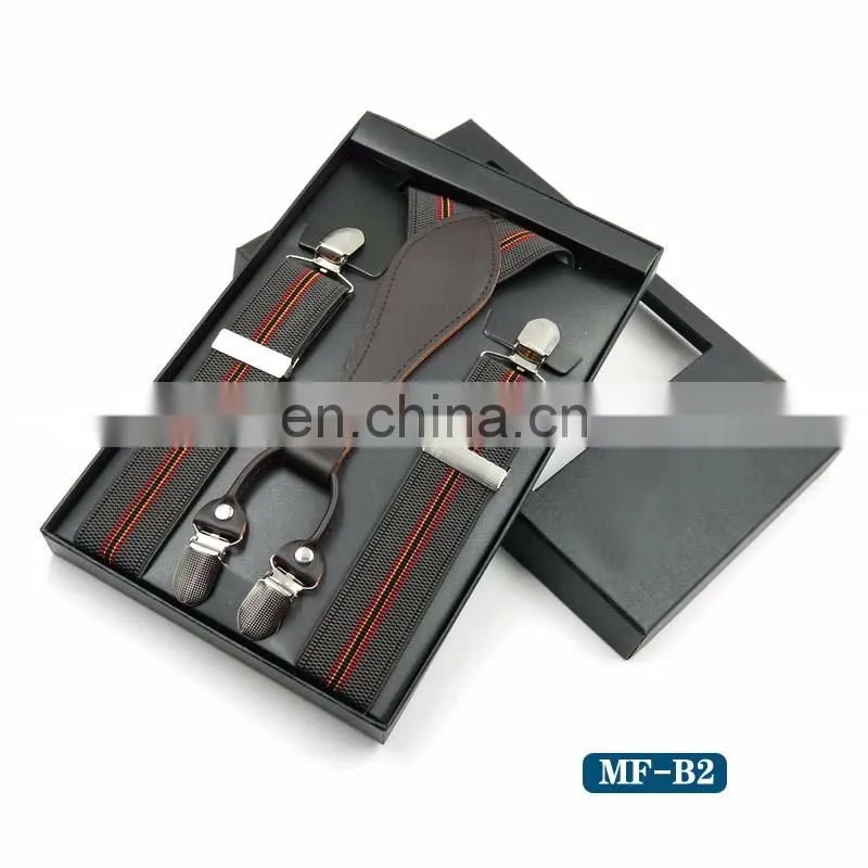 2017 Yiwu wholesale fashion mens suspenders braces