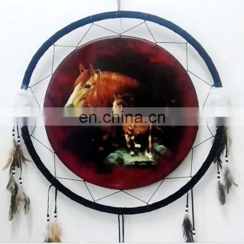 Dream Cathcer Hand Made Unique Bead Feather Wall Hanging Home