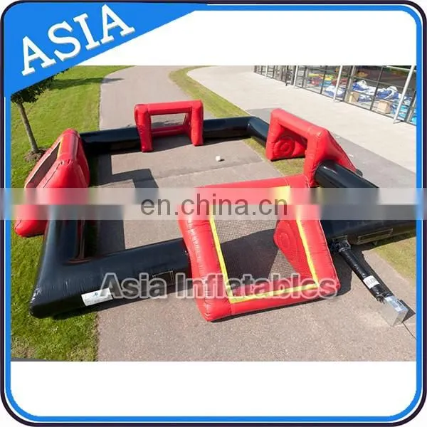 New design four goals inflatable soccer field for sale / outdoor football arena