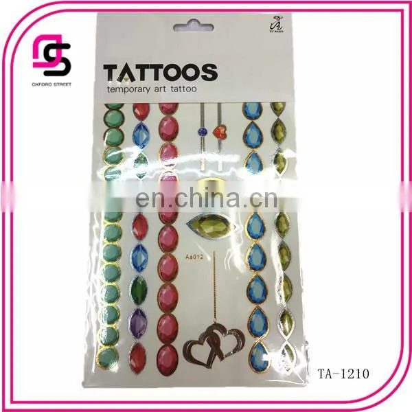 2015 fashion good quantity women's body art tattoo sticker