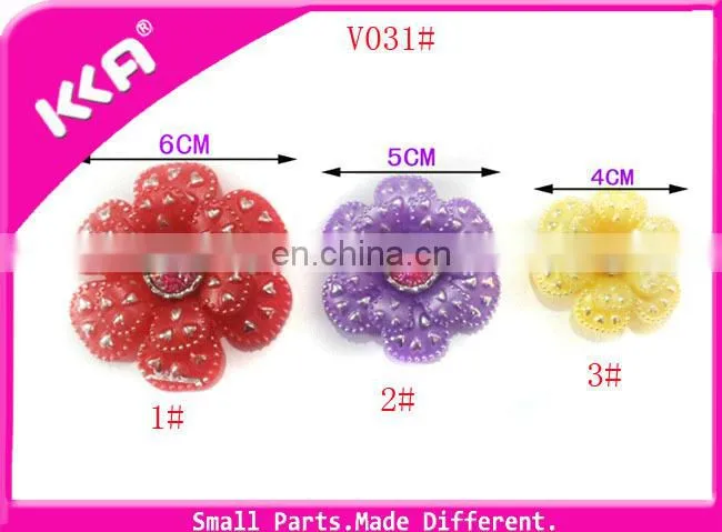 Plastic shoe buckle flower accessories