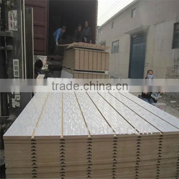 JIDA 18mm Grooved Mdf Board Slotted Melamine Mdf Board
