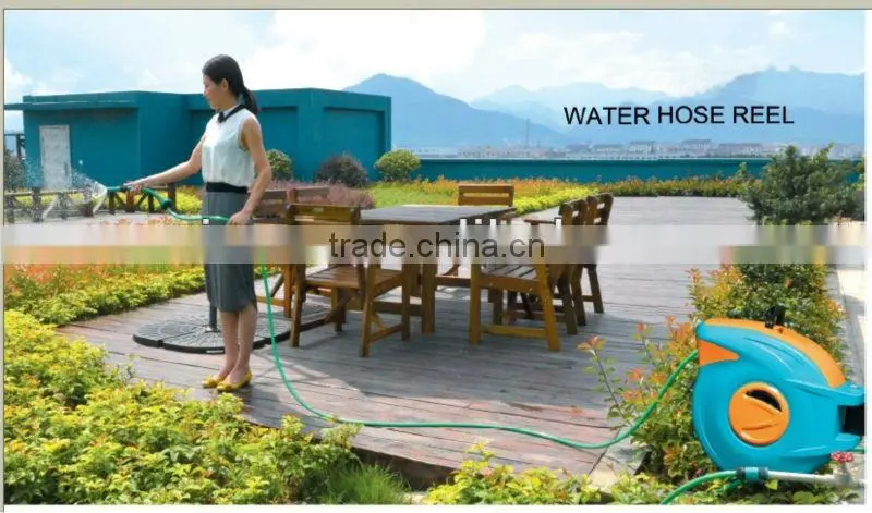 (73545) garden easy-operated retractable automatic hose reel irrigation machine