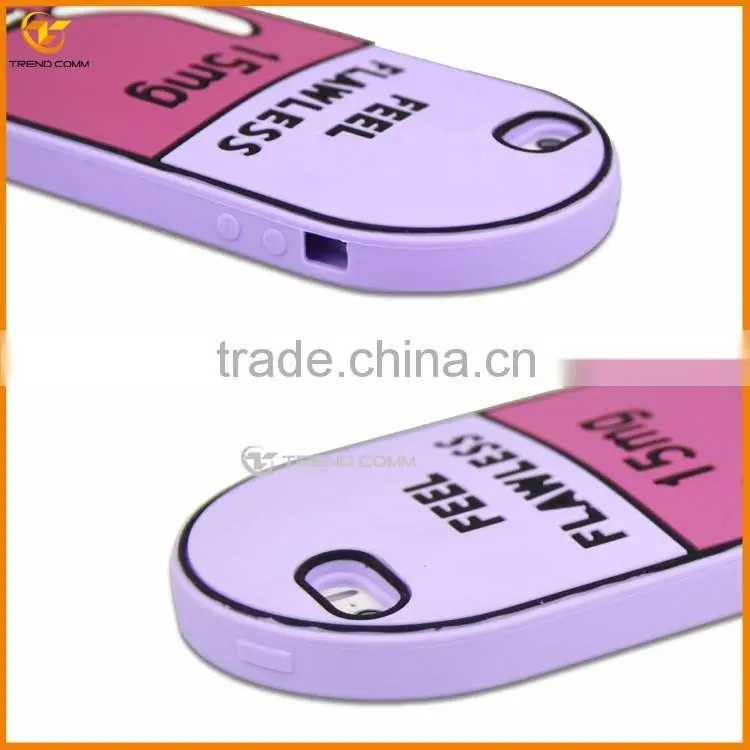 hot in peru silicone pill case for iphone 5s