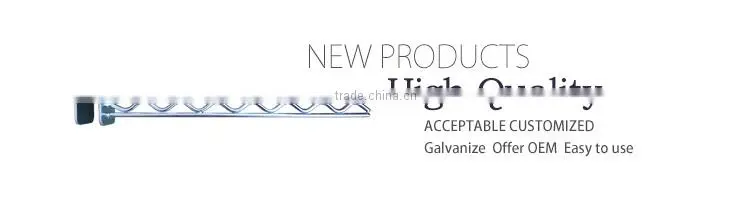 Metal wave shaped display hanger