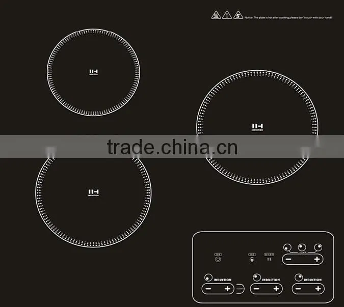 Built in 3 Burner Hybird Ceramic Hobs Household Smooth Electric Ceramic Hobs