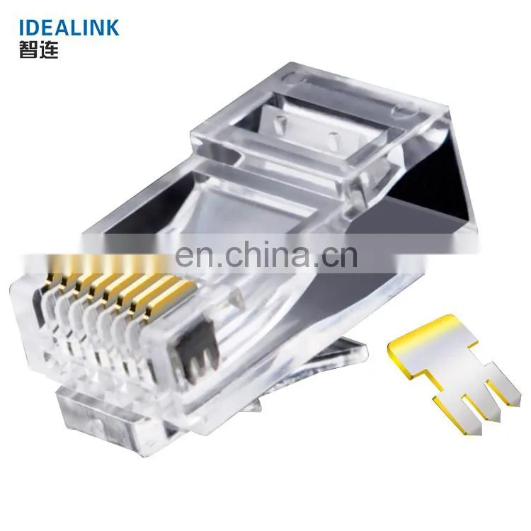 High performance 1000pcs set UTP network Ethernet cat6 rj45 connector 8p8c modular plug