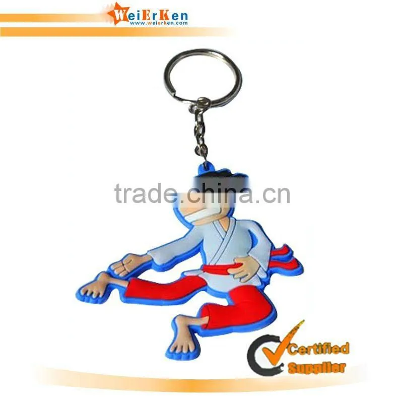 customized rubber keyring