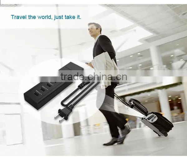 2015 New Design Universal Travel Adapter with Usb Charger UK/US/AU/EU