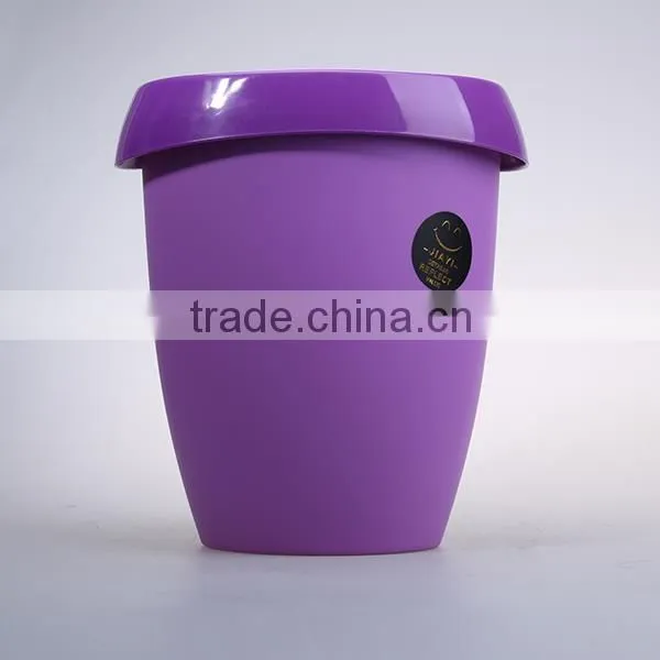 Colorful Elegant Plastic Trash Bin for office