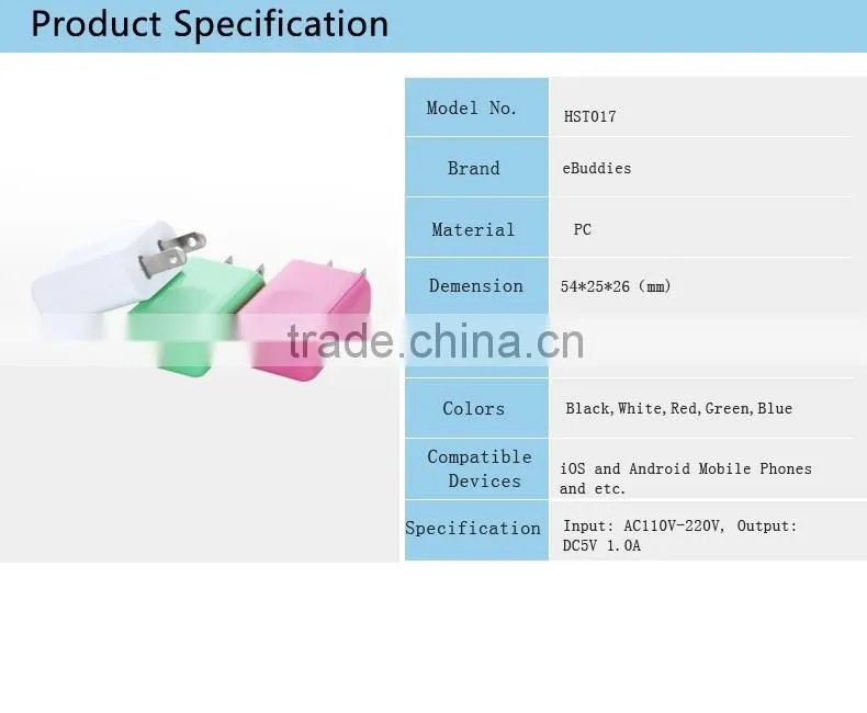 shenzhen mobile phone accessory manufacturers universal USB wall charger for Phone