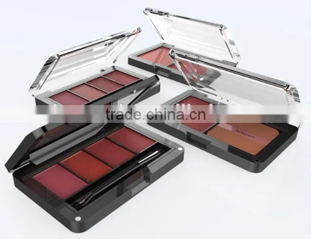 luxury empty cosmetic plastic compact container, loose powder holder