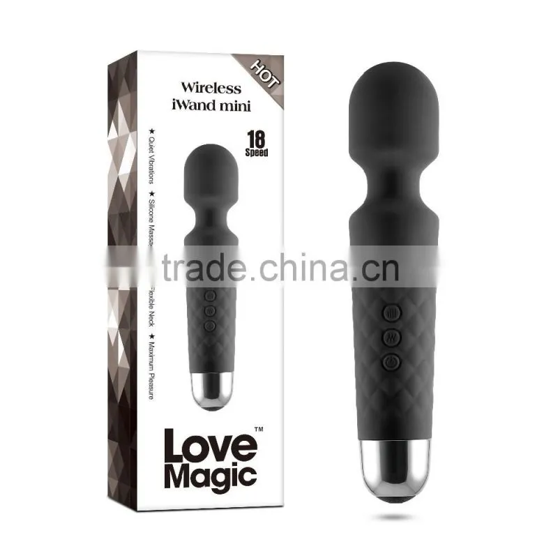 good silicone material waterproof rechargeable sex toys for women wand massager vibrators