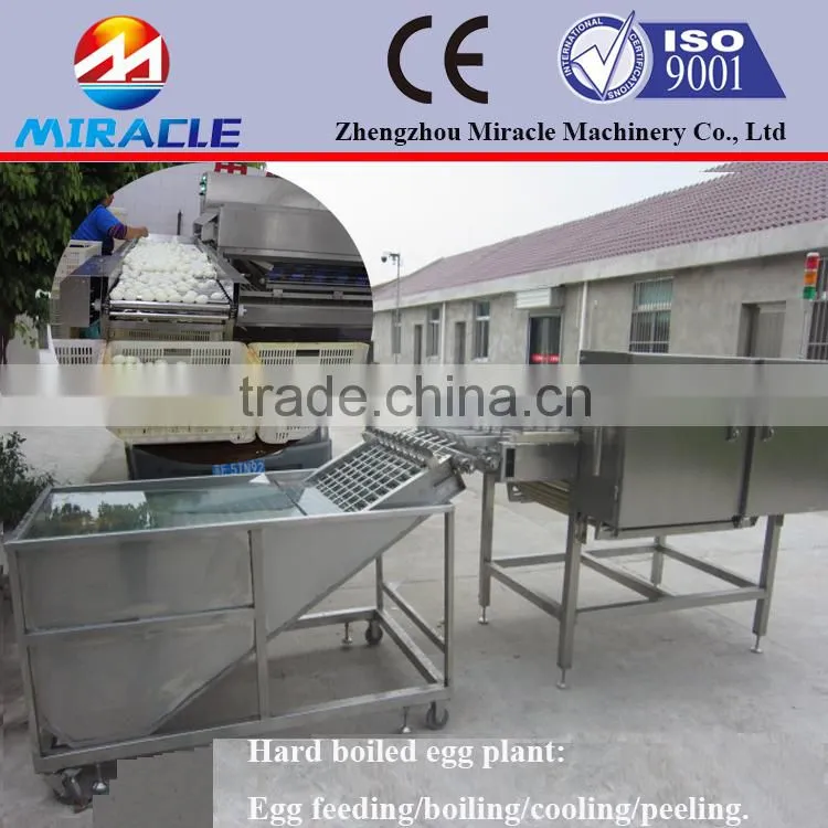 Full stainless steel Hard boiled chicken egg breaking machine