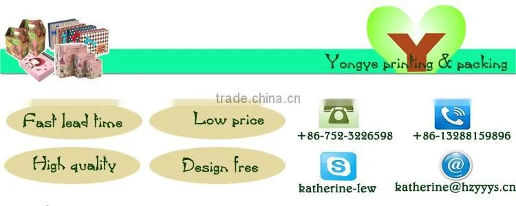 door gift packing hair bags paper with logo printed
