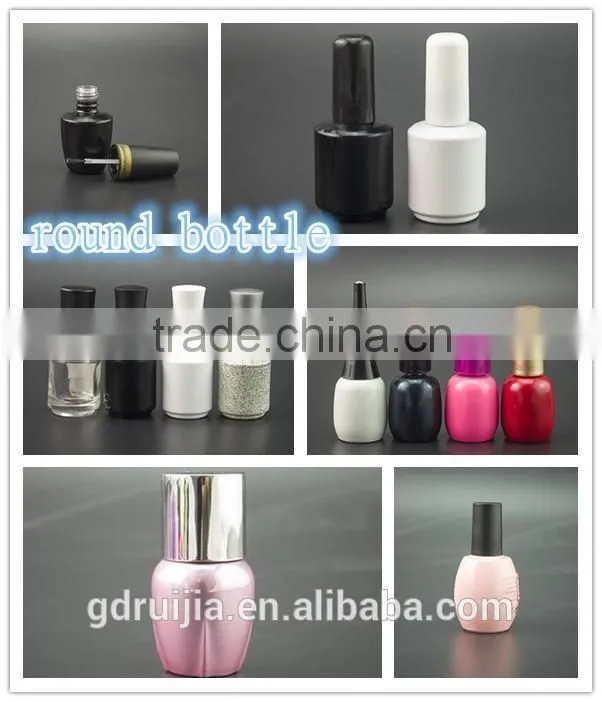 double nail polish bottle 12ml nail polish glass bottles