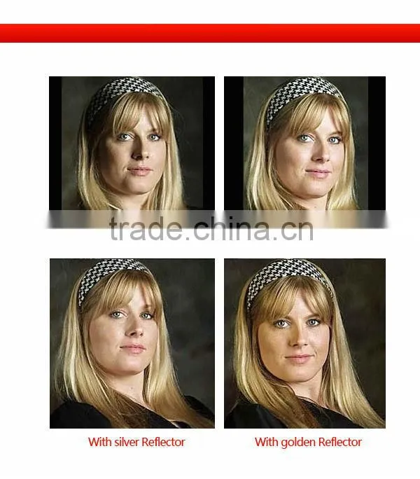 24" / 60CM 5 in 1 Reflector Containing gold silver black white soft