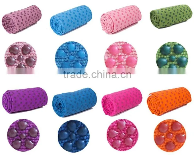 183x63cm multiple color microfiber yoga towel with high quality