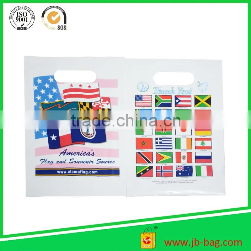 Matt HDPE Printed Plastic Shopping Bag Plastic Bag Logo Customized