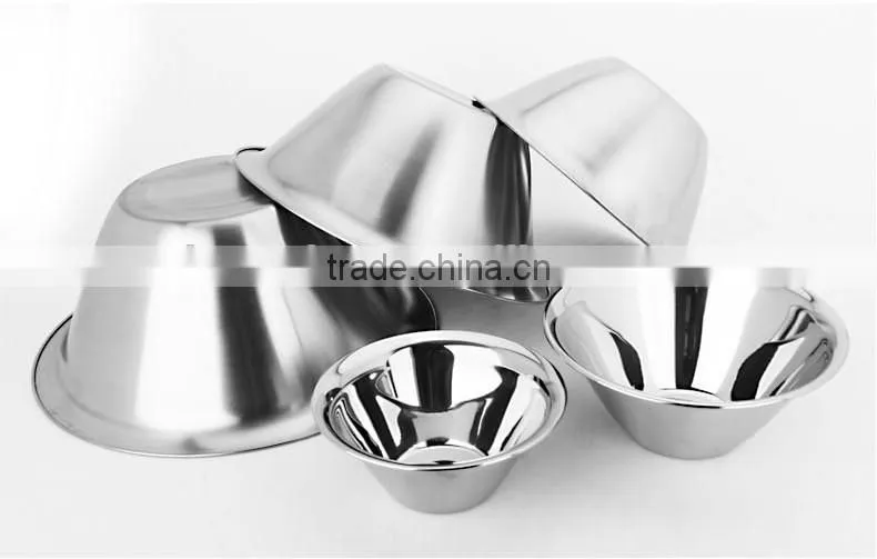 stainless steel durable snack bowl/ metal fruit salad dish bowl/ food small container
