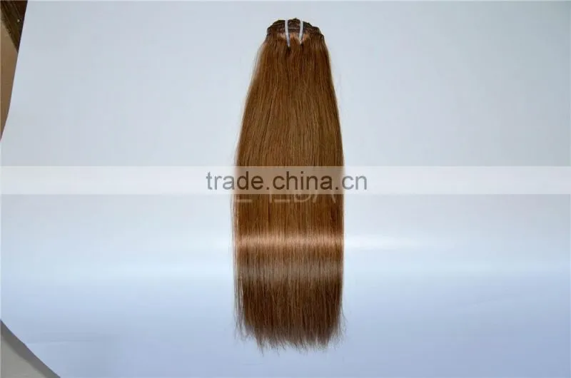 Double drawn dark brown hair weave color #4