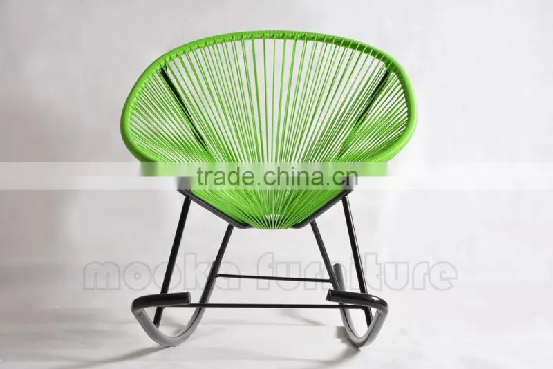 cheap wholesale rattan Acapulco garden rocking chair MKR05