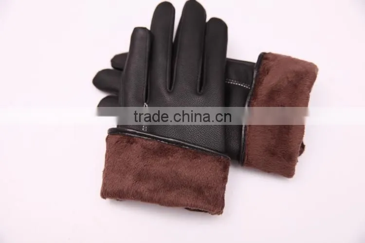 New Fashion Women Girls Winter Soft Leather Mitten Gloves Warm Driving Gloves ,Touch screen Gloves