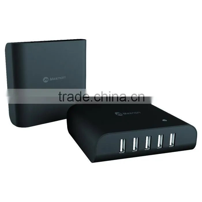 Hot selling 5V 8A 40W high quality multiple usb desktop charger with ce fcc rohs usb charger for traveling