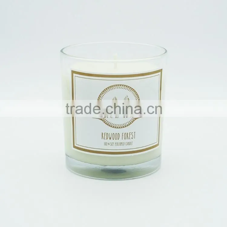 Custom scented soybean candle with carboard gift box