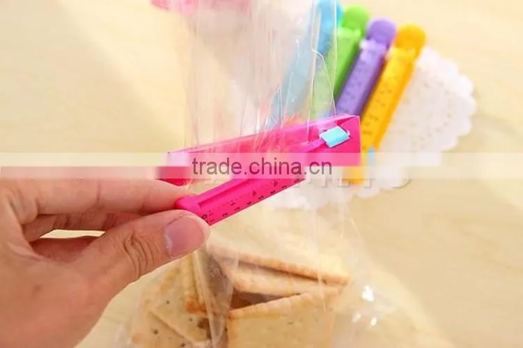 Promotional gift date counter scale sealer clip bag storage clip