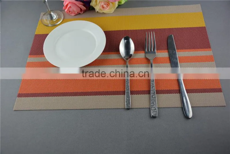 Manufacturers selling fashion color heat insulation pad high-grade table mat PVC coasters Placemat commodity