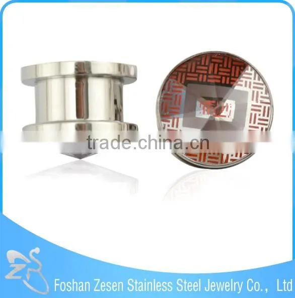 Christmas Stainless Steel Tunnels Piercing Jewelry Ear Flesh Tunnel