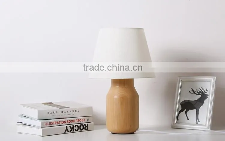 LED Wood table Light JK-879-20 Factory Price European Style Wood Base Table Lamp/lighting/led Table Light LED Wood table lamp