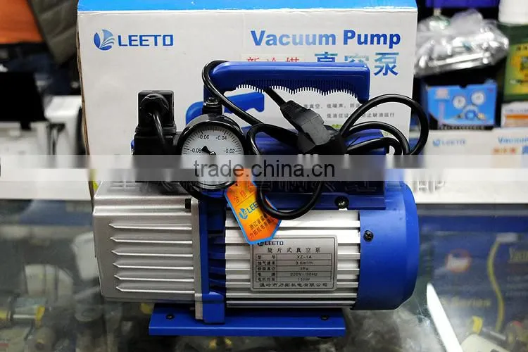 Vacuum pump with gauge and electro value
