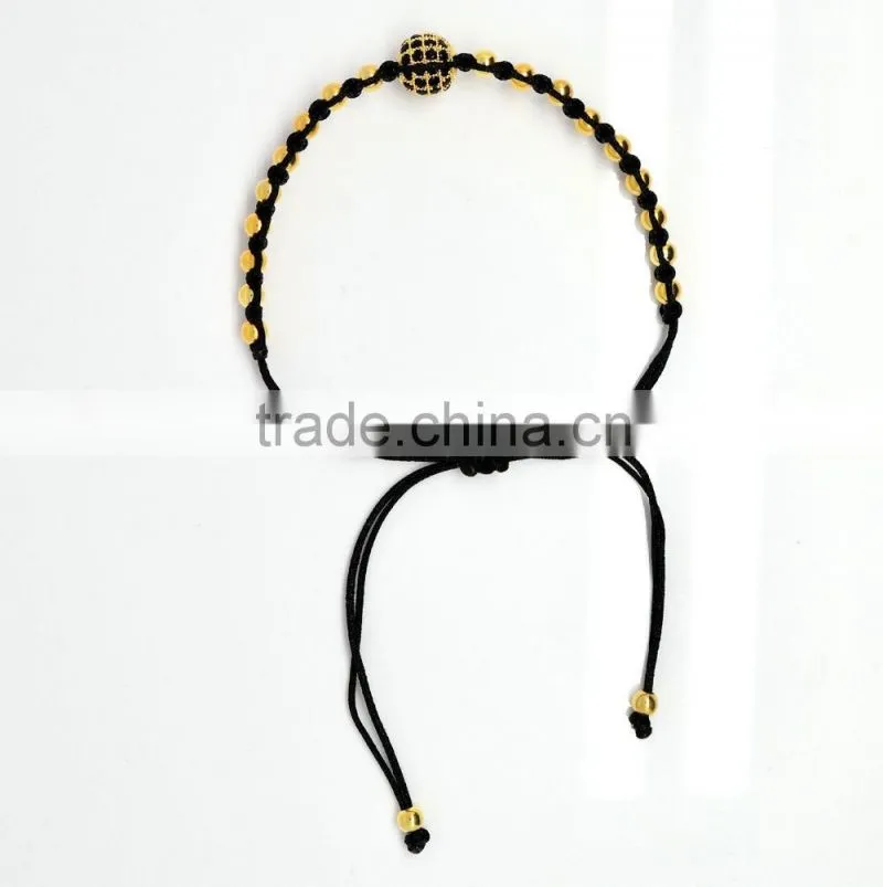2016 newest fashion beaded wrap ball bracelets, stainless steel jewelry
