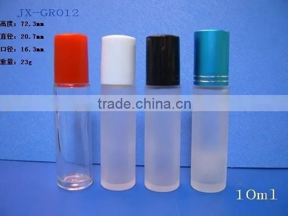 10ML Rolling ball Glass bottles Travel Mini Perfume Bottle Atomiser Spray