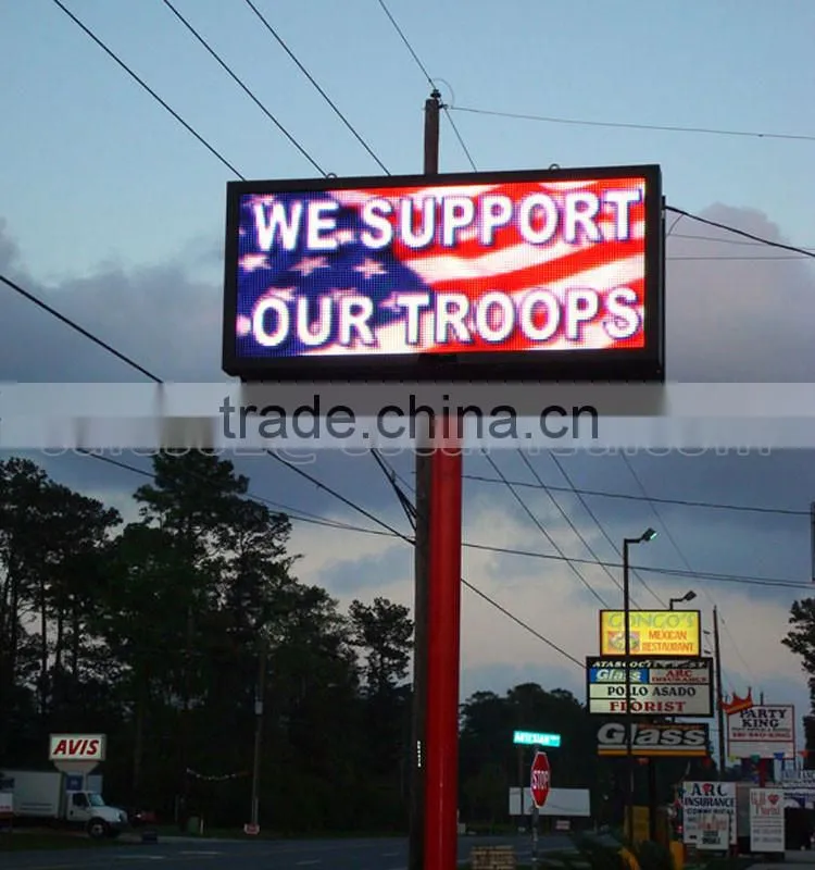p10 smd football stadium perimeter advertising led screen display