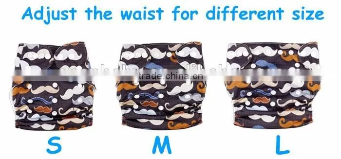 Reusable cloth babies diapers washable breathable OEM nappies wholesale